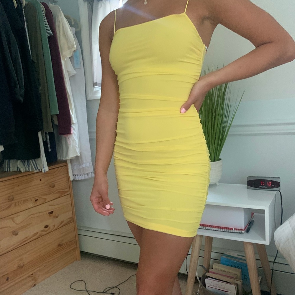 Favorite things dress pastel yellow
